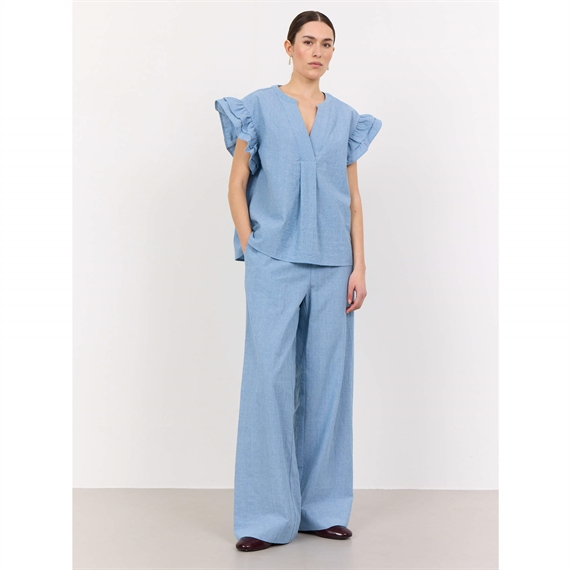 Levete Room LR-LENNON 1 Bukser, Blue Cotton 